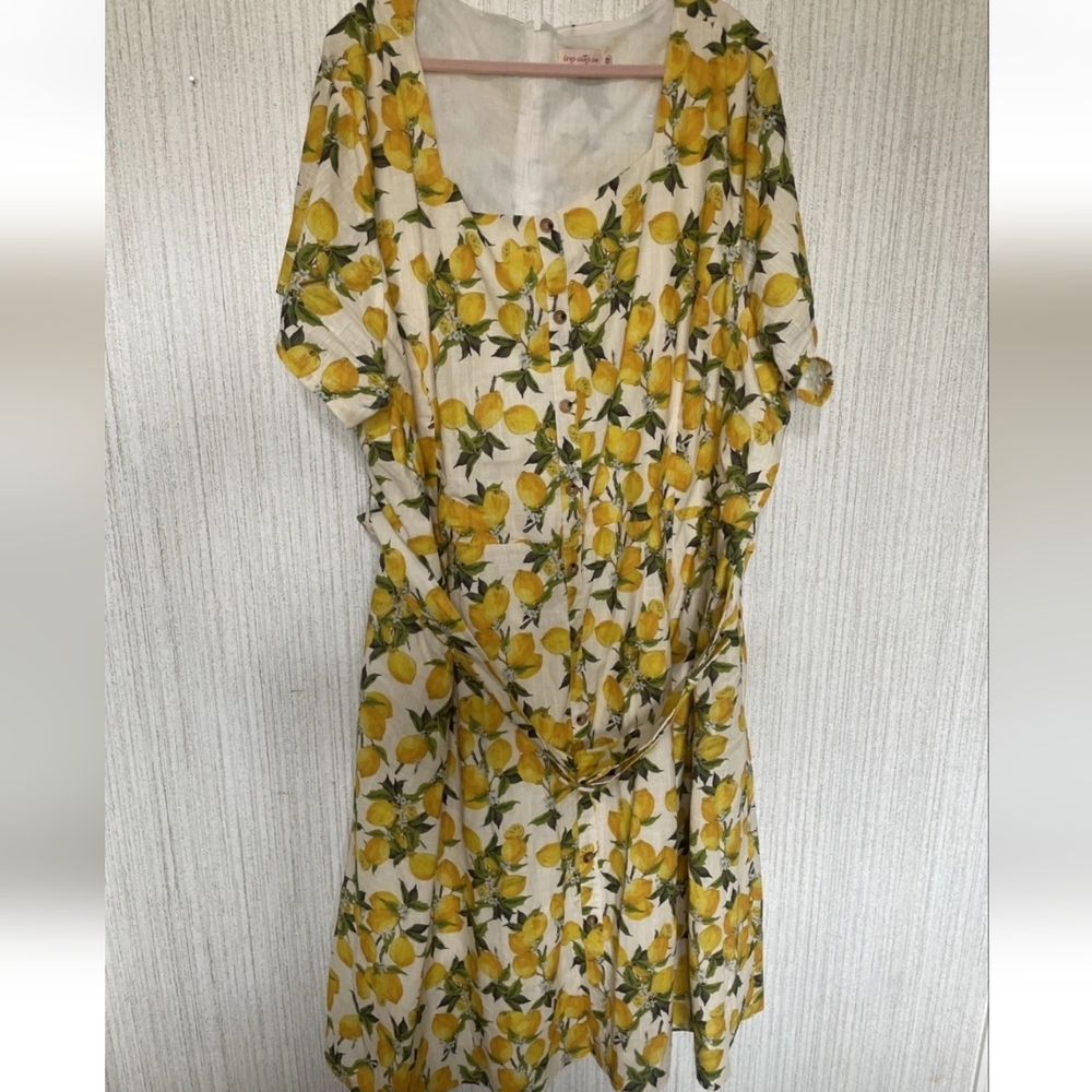 Ivy City Size 34W Meredith Dress In Lemons